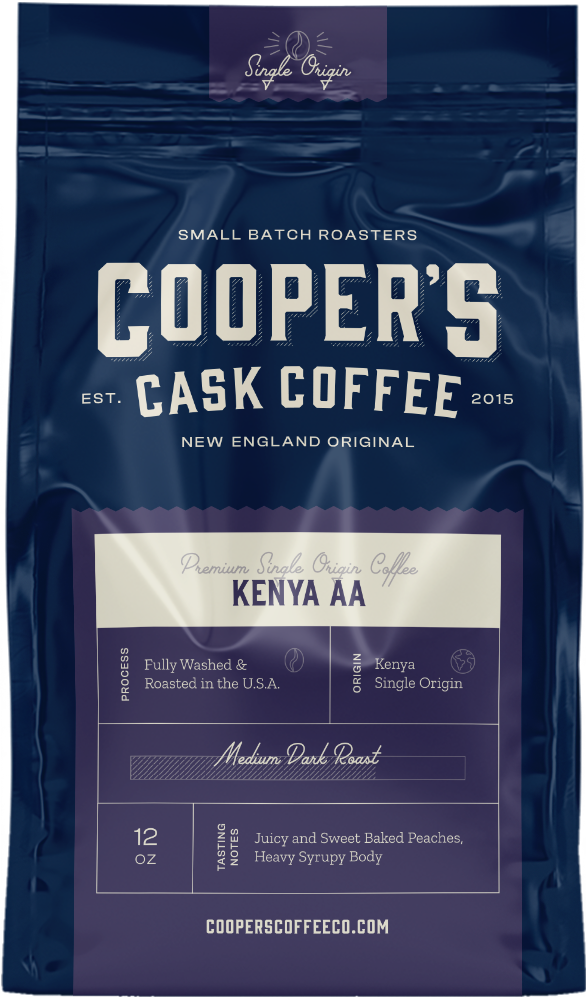 Cooper's Kenya AA Medium Dark Roast.