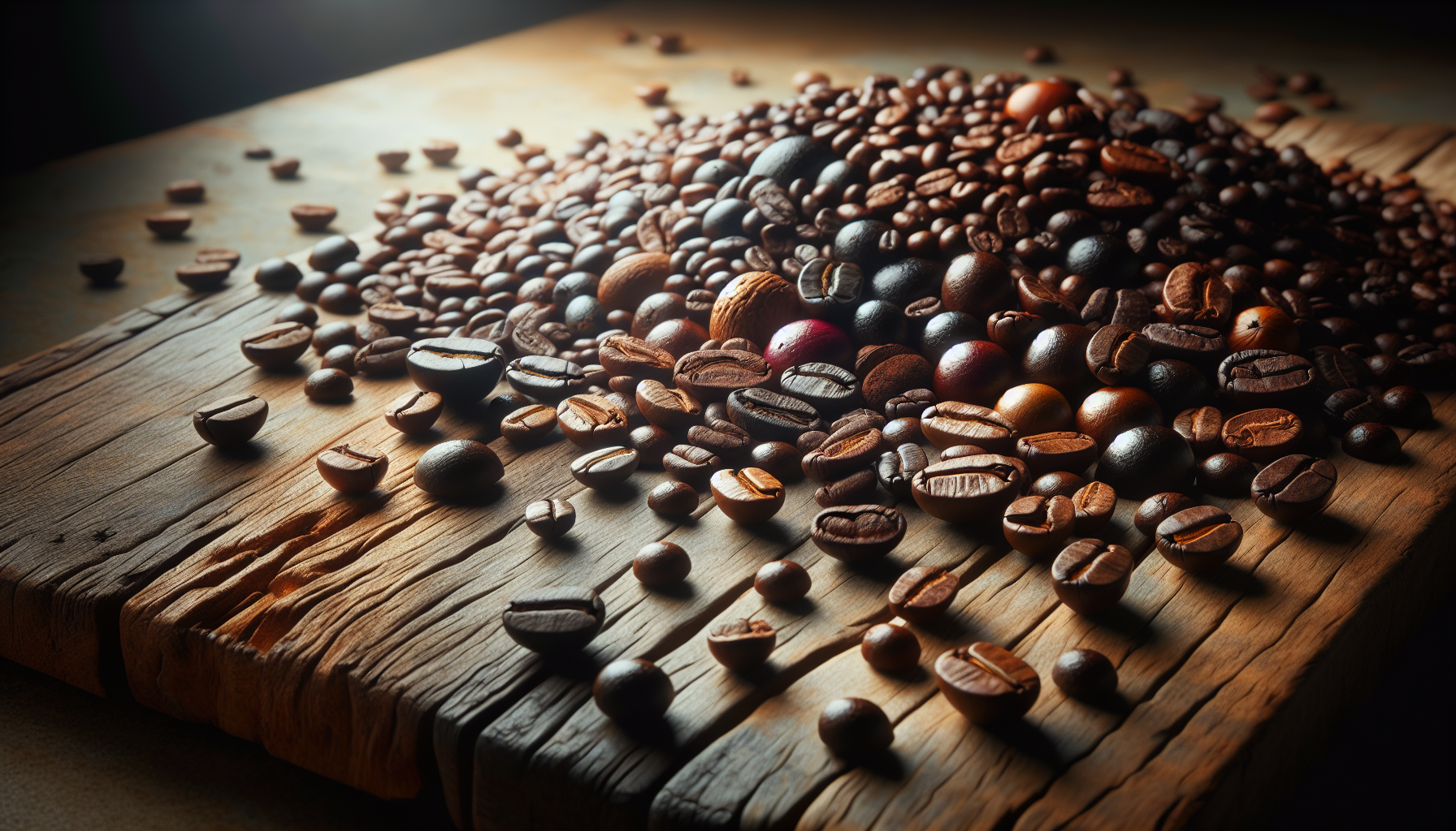 A visual representation of top dark roast coffee beans from various regions.