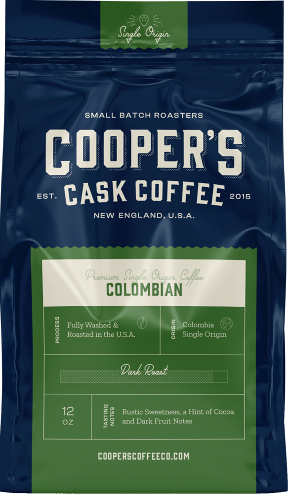 Cooper's Grade 1 Colombian Dark Roast.